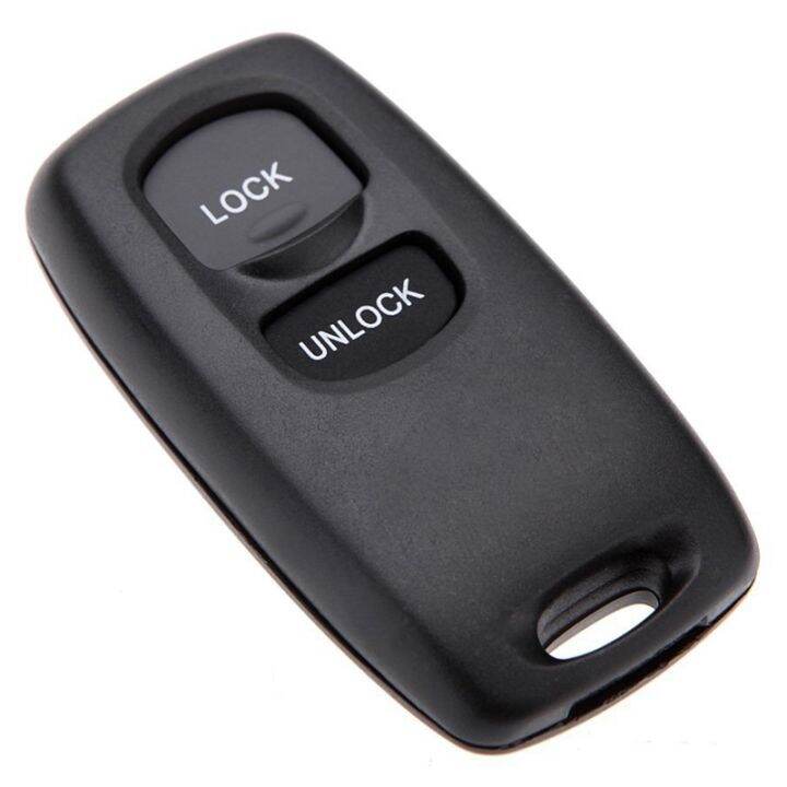 uncut-key-replacement-2-button-keyless-entry-remote-key-fob-shell-case-and-button-pad-compatible-with-mazda-2-3-6-323-626