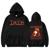 Anime Serial Experiments Lain Print Hoodie Iwakura Weeb Girl Sci Fi Hoody Men Women Harajuku Casual Oversized Hoodies Streetwear Size Xxs-4Xl