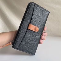 Mobile Phone Package Mens Wallet Money Clip Card and Holder Long Llim Sheep Ticket Holder Zipper Cash Women Black Coin Purse