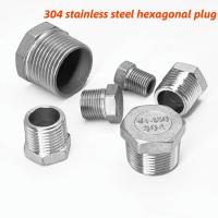 1PCS 1/8" 1/4" 3/8" 1/2" 3/4" 1" 1-1/4" 1-1/2" 2" BSP Male Hex Head End Plug Cap 304 Stainless Steel Pipe Fitting Plumbing Pipe Fittings Accessories