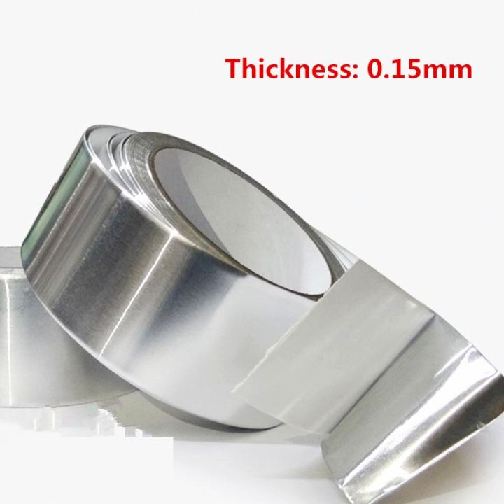 Aluminum Foil Tape 20m* 0.15mm Aluminum Adhesive Tape High Temperature Tape Sealed waterproof shield signal Adhesives Tape