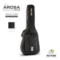 Ritter AROSA 5 กระเป๋า GIGBAG สำหรับกีตาร์โปร่งทรง Dreadnought / OM / GA / Jumbo / Acoustic Bass สี "Sea Ground Black"