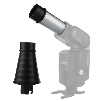 AD-S9 Aluminum Alloy Camera Flash Small and portable Conical Studio Snoot with Honeycomb Grid for Witstro AD200 AD180 AD360 Flas