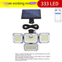 Lampu Tenaga Surya Led 333ดวงสำหรับกลางแจ้งเซ็นเซอร์ตรวจจับการเคลื่อนไหวแบบเหนี่ยวนำของมนุษย์ปรับได้โคมไฟผนังพลังงานแสงอาทิตย์ Ip65กันน้ำ