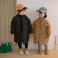 2021 New winter children fashion casual mid-length quilted coats boys and girls thick warm long trench outerwear