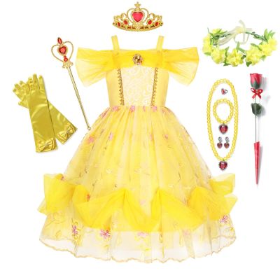 【CC】 Belle for Kids Floral Gown Child and The Costume JYF