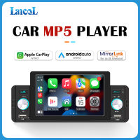 เครื่องเล่น MP5ในรถยนต์160W 1 DIN หัวยูนิต5 ”หน้าจอสัมผัสไร้สาย Carplay Android อัตโนมัติ Mirrorlink วิทยุ FM USB  บลูทูธ FM AUX กล้องท้ายรถเครื่องเล่นภาพเคลื่อนไหวหลายชนิด