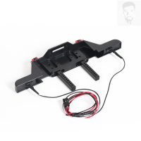 New Metal Front Bumper Winch Mount with LED Light for 110 RC Crawler Axial SCX10 Traxxas TRX4 Defender D90 Upgrades