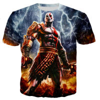 2023เกมขายร้อน God Of War 3D พิมพ์เสื้อยืดผู้ชายผู้หญิงแฟชั่นฤดูร้อนใหม่ Casual Cool Streetwear Tops Harajuku สไตล์ T เสื้อ