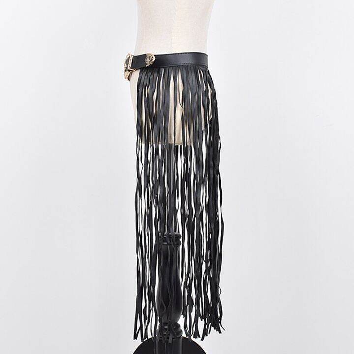 xitao-belt-black-personality-all-match-tassel-belt