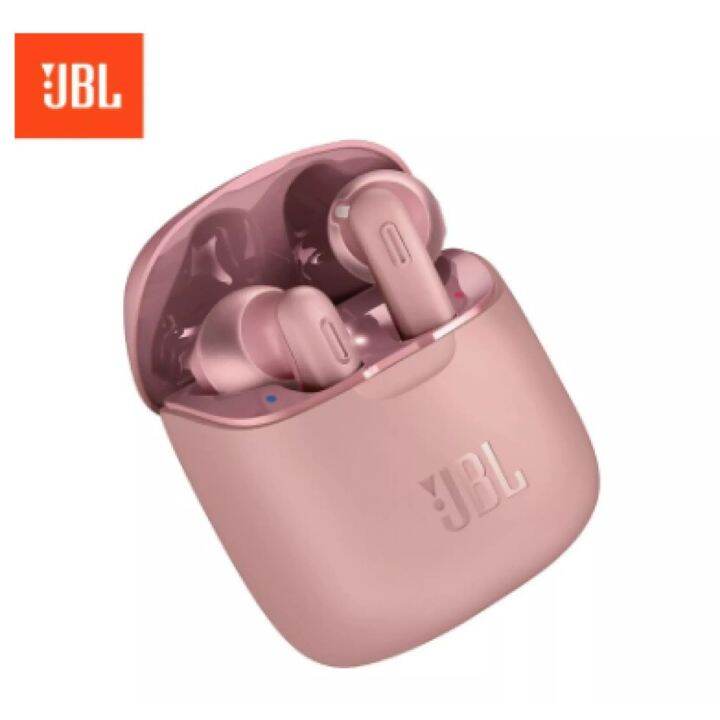 หูฟังjbl-tune-t220-tws-หูฟังบลูทูธ-v5-0-หูฟังไร้สายหูฟังชนิดใส่ในหูพร้อมไมโครโฟนสเตอริโอและกล่องชาร์จ