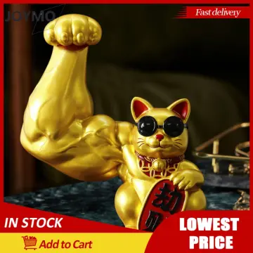 Vigorously Lucky Cat Blind Box Toys Giant Arm Muscle Cat Trendy