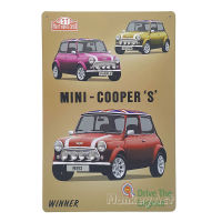 ป้ายสังกะสวินเทจ Mini-Cooper S Drive The Legend, ขนาด 20x30 ซม