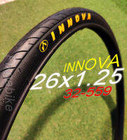 ยางนอก 26x1.25 (32-559) innova จักรยาน เสือภูเขาทางเรียบ MTB รถแม่บ้าน ขนาดวงล้อ 26 นิ้ว เส้นเล็ก ทางเรียบ ปั่นเบาแรง เน้นทำความเร็วสุง ทนทาน