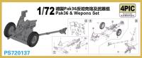 Pak36 S-โมเดล PS720137ระดับ1/72และชุด Wepons