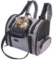 Breathable Cat Carrier Backpack Multi-functional Folding Puppy Dog Cat Backpack Travel Carrier Bag Seat Basket Zipper