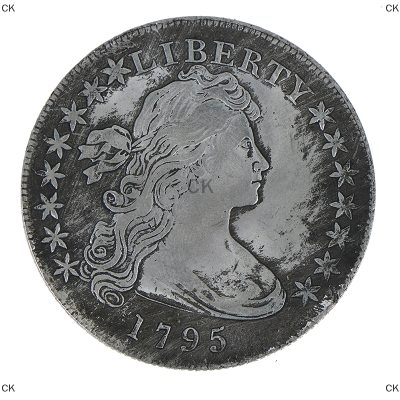 CK [Green Cindy] Sissi 1795 US เหรียญเก่าเก็บ Uncirculated Great American Coin สหรัฐอเมริกากำเนิดเก่า