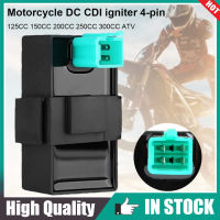 กล่องจุดระเบิด DC CDI 4ขา,สำหรับ125CC 150CC 200CC 250CC 300CC ATV เดิร์ทพิทโกคาร์ทอุปกรณ์เสริมมอเตอร์ไซค์