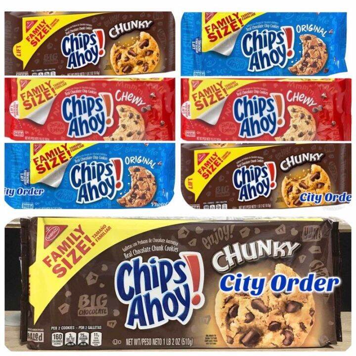 NABISCO CHIPS AHOY! Original Chunky Chewy Chocolate Chip Cookies FAMILY ...