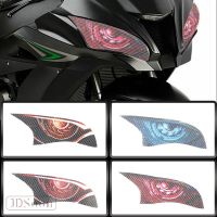 JDSOON สำหรับ Kawasaki Ninja ZX-10R ZX10R ZX 10R 2016 2017 3D รถจักรยานยนต์ด้านหน้า Fairing สติกเกอร์ติดไฟหน้ารถป้องกันสติกเกอร์