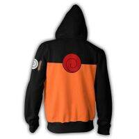 Unisex 3D นารูโตะ Hoody Uzumaki นารูโตะเสื้อแจ็คเก็ตแฟชั่นแบบเสื้อแจ็คเก็ต