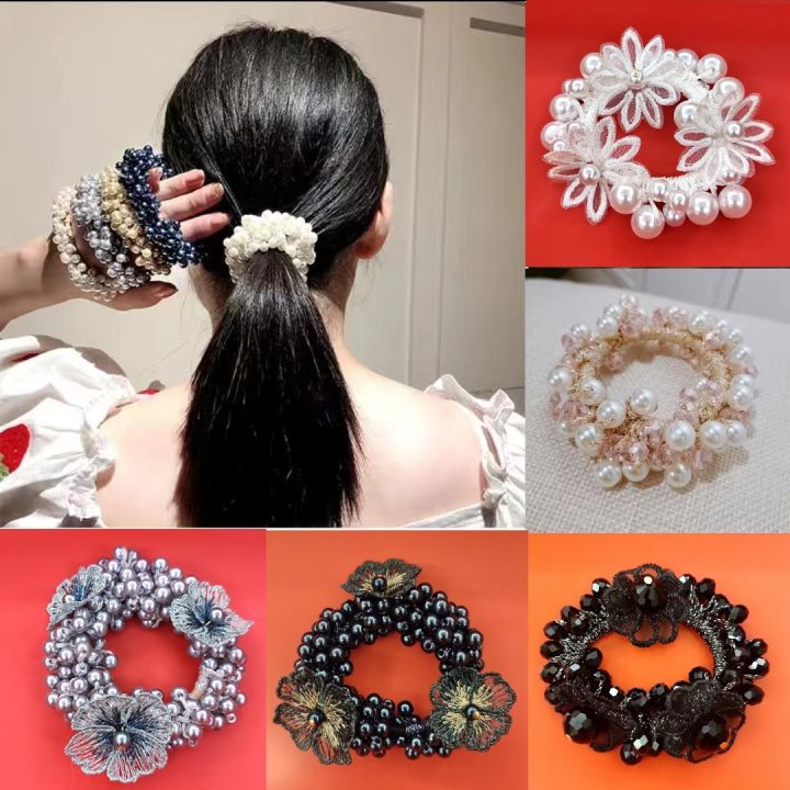 cw-new-hair-accessories-zou-chrysanthemum-tie-elastic-rubber-band-hand-woven-rope