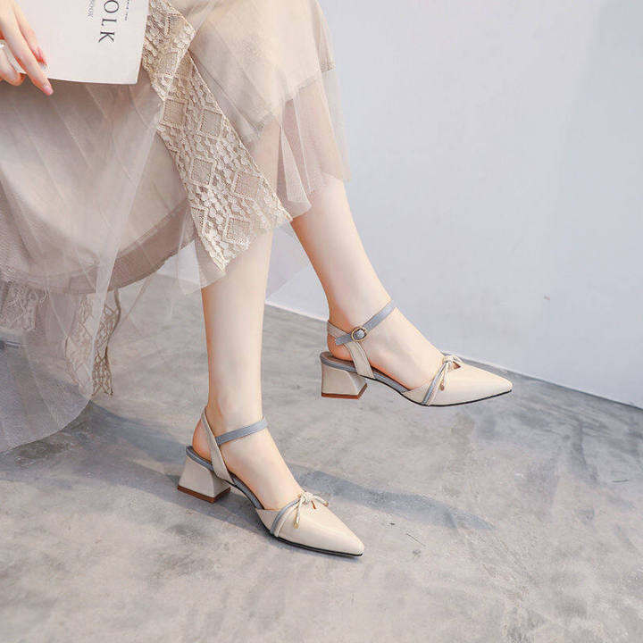 kkj-mall-ladies-sandals-2021-summer-new-baotou-sandals-female-korean-fashion-high-heels-pointed-toe-all-match-single-shoes