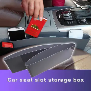 Carbon Fiber Car Seat Gap Filler Organizer, Auto Console Side Storage Box,  Car Pocket for Interior Essentials, Multifunctional Car Seat