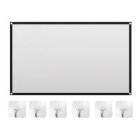 Projector Screen for Home Theater HD White Foldable Anti-Crease