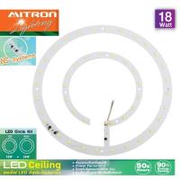 Mitron แผงไฟ LED สำหรับโคมเพดานกลม 18วัตต์ (เเสงวอร์มไวท์)