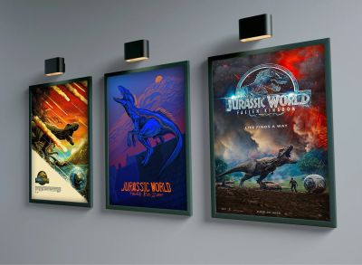 2022ภาพยนตร์ใหม่ Jurassic World: Dominion Home Decor ภาพวาดโปสเตอร์ Wall Art - Living Bar Cafe คุณภาพภาพวาดผ้าใบโปสเตอร์ HD