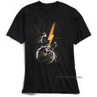 Musical Storm T-Shirt Men Tops Tees Punk Sailor Clothing Tshirt Custom Thunder Cotton Fabric O-Neck Short Sleeve T Shirts Black