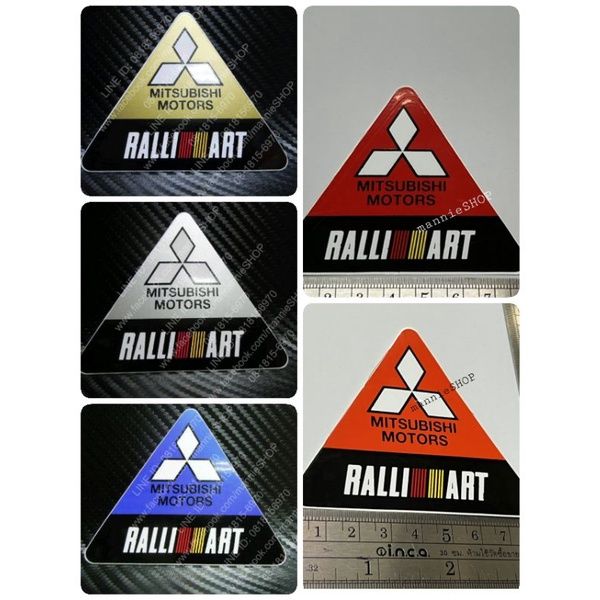 สติ๊กเกอร์สามเหลี่ยม-ลาย-mitsubishi-ralli-art-ขนาด-7-1x8-2-ซม-ติดรถ-แต่งรถ-มิตซูบิชิ-sticker-สามเหลี่ยม-ralliart-mitsu-มิตซู