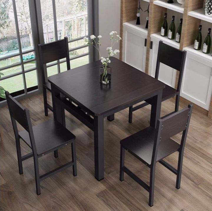 KRUZO Alvesta Dining Table Room Set with 4 Chairs | Lazada PH