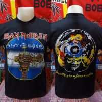 เสื้อวง IRON MAIDEN วงร็อคในตำนาน ไม่มีตะเข็บข้าง คอฟิต ป้ายUSA เสื้อยืดราคาถูก เสื้อวินเทจ เสื้อทัวร์ วงร็อคต่างประเทศ