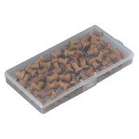 Wood Wooden Pushpins 100PCS Brown Push Pins Thumb Tacks Board Clips Pins Tacks