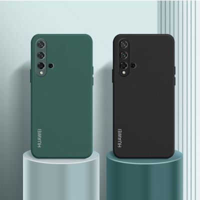 เคสใส่โทรศัพท์ซิลิโคนอย่างเป็นทางการสำหรับ Huawei Nova 5T 4E 7SE 7i,3i 9X 20 20i 10i 10 Lite P Smart Plus 2019ที่คลุมเคสทีพียู P30