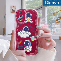 Dienya เคสสำหรับ VIVO Y20 Y20i Y20s Y12s Y20 2021 Y11s Y12A Y20T Y20S M Y20S D เคสตุ๊กตาน่ารักรูปการ์ตูนหมีมีขอบแบบลูกคลื่นใหม่เนื้อครีมนิ่มเคสโทรศัพท์โปร่งใสปลอกซิลิโคนกันกระแทกป้องกันเลนส์กล้องเคสใส