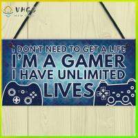 VHGG Funny Gifts Brother Son Gift Birthday Sign Home Decoration Hanging Plaques Gamer Gaming