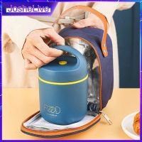 ▧﹍ Stainless Steel Cup Lift Handbag Creative Lunch Box For Kids Insulation Container Lunch Bag Lunch Bags For Children Soup Cup