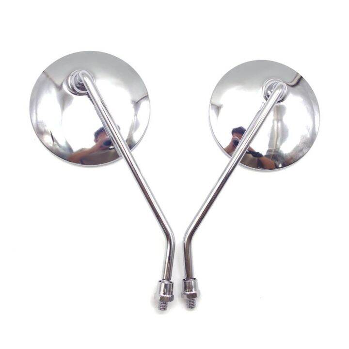 8 10mm motorcycle Rearview mirrors Scooter chrome Side mirror For vespa