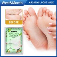 【CW】 Argan Oil Foot Masks Feet Exfoliating Moisturizing Pedicure Socks Exfoliation Scrub Remove Dead Skin Spa Niacinamide Patch