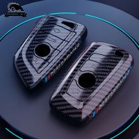 PC คาร์บอนไฟเบอร์สไตล์รถ Key Case Cover Shell Fob สำหรับ BMW X5 X6 F30 F34 F20 X3 F10 E34 E36 E90 F16 1 3 5 7 Series