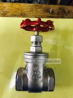 (Gate Valve)  เกทวาล์ว วาล์ว ประตูน้ำ ทนแรงดัน 200PSI สแตนเลสเกลียว เกรด316 (SUS 316)