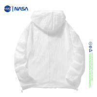 NASA เสื้อกันแดดแบรนด์ร่วมเสื้อกันแดดสำหรับคู่รักแบบใหม่ระบายอากาศแห้งเร็วมีฮู้ดแฟชั่นสำหรับผู้ชายและผู้หญิงในช่วงฤดูร้อน