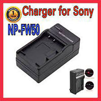 Battery charger SONY FW50 แท่นชาร์จแบ็ตเตอรี่ USB สำหรับชาร์จแบ็ตเตอรี่ SONY FW50 มาพร้อมสาย USB สำหรับ SONY รุ่น NEX / a5000 / a5100 / a6000 / a6300 / a6500 / A7 / A7 Mk.2 ( NP-FW50 ) (