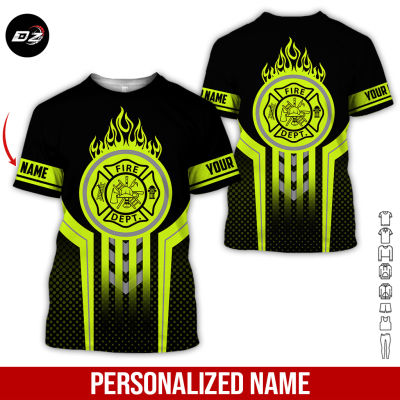 2023 Personalized Name Love Firefighter 3D All Over Printed Clothes 5GT121