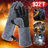 932°F Grill Flame Retardant Forge Insulated Cotton Long Sleeve Safety Glove BBQ Glove Welding Gloves