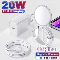 20W PD Macsafe Original Magnetic Wireless Fast Charger For iPhone 14 13 12 11 Pro Max Plus USB C Charging Cable Plug Accessories