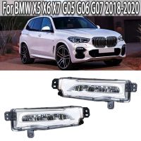 Car Front Fog Light Lamp LED Daytime Running Light for BMW X5 X6 X7 G05 G06 G07 2018-2020